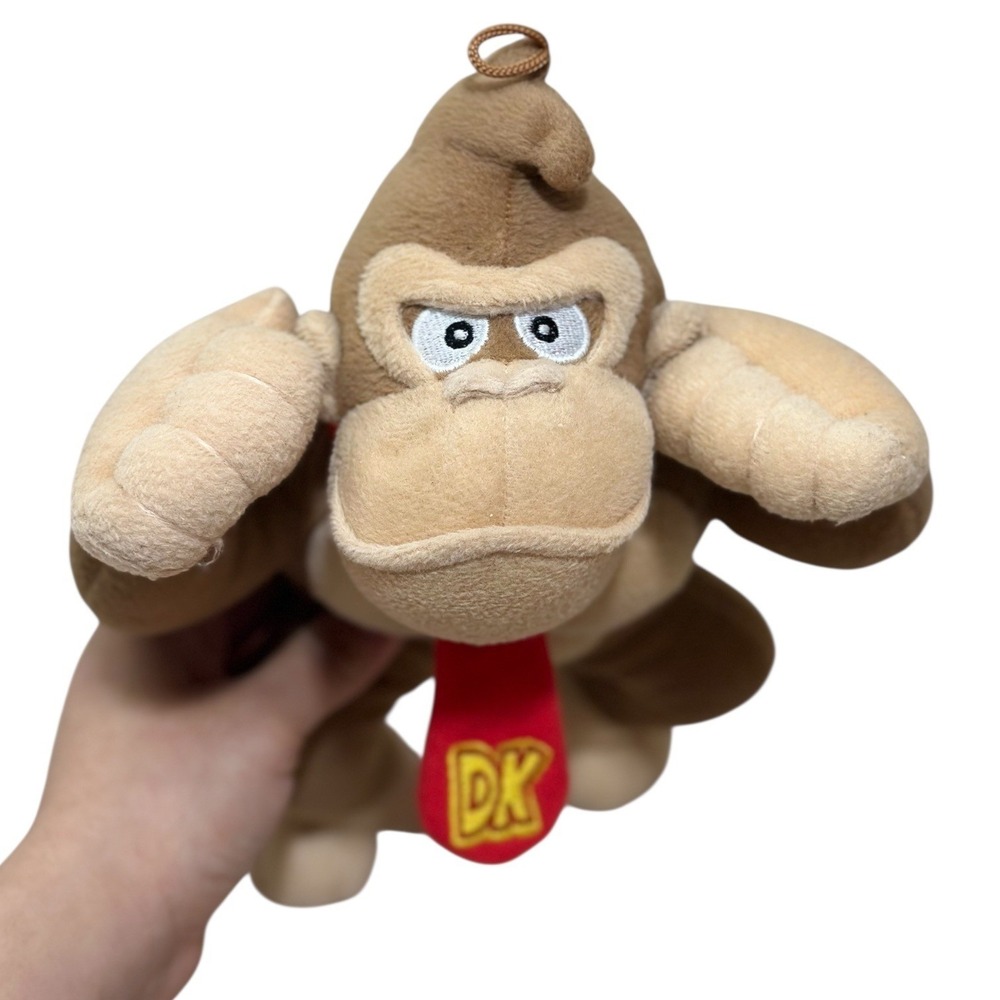 Nintendo‎ Donkey Kong Plush Super Mario Series Brown Gorilla 10" DK 2021